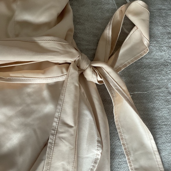 Princess Polly Cream Satin Mini Dress - Picture 5 of 5